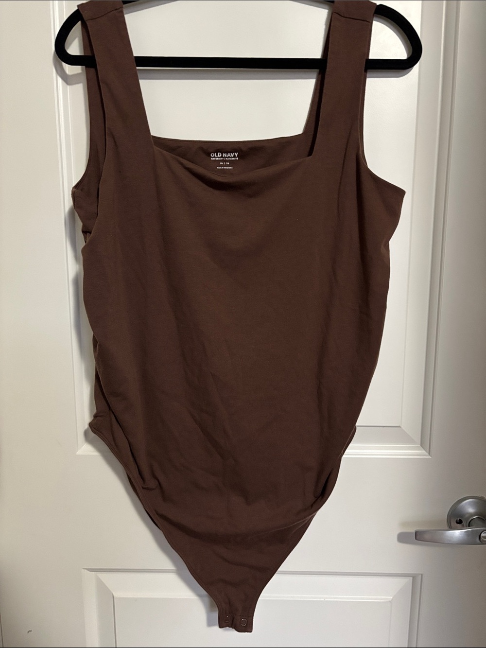 Old Navy Chocolate Brown Square Neck Bodysuit